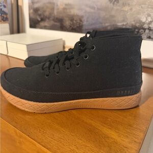 NoBull Black High-Top Sneakers with Tan Sole